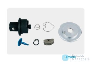GRZECHOTKA 1/2" Z PRZYCISKIEM 72 ZĘBY 250mm, UCHWYT GUMOWY King Tony