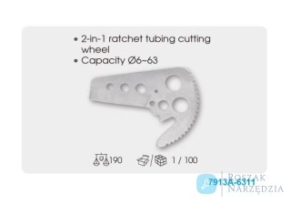 OBCINACZ SZCZYPCE DO RUR PLASTIKOWYCH 6 - 63mm King Tony