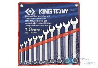 ZESTAW KLUCZY PŁASKO-OCZKOWYCH 10cz. 8 -24mm. ETUI King Tony