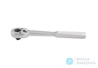 GRZECHOTKA ALUMINIOWA Z PRZYCISKIEM 1/2" 32 ZĘBY 250mm UCHWYT MOLETOWANY King Tony