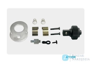 GRZECHOTKA ALUMINIOWA Z PRZYCISKIEM 1/2" 32 ZĘBY 250mm UCHWYT MOLETOWANY King Tony