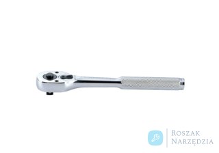GRZECHOTKA Z PRZYCISKIEM 3/8" 32 ZĘBY 200mm UCHWYT MOLETOWANY King Tony