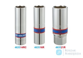 NASADKA DO ŚWIEC 1/2" 21mm x 68mm 6-kąt. WKŁADKA GUMOWA King Tony