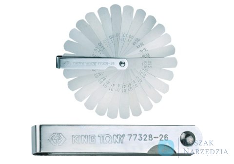 SZCZELINOMIERZE 26 SZT. 0.0015" - 0.025" 1/2" x 3" King Tony