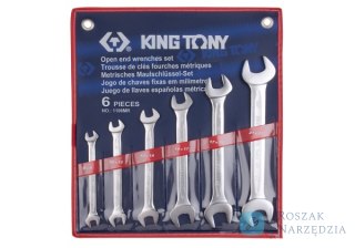 ZESTAW KLUCZY PŁASKICH 6cz. 8 - 23mm, ETUI King Tony