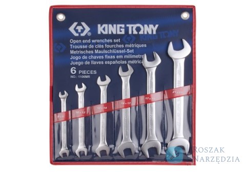 ZESTAW KLUCZY PŁASKICH 6cz. 8 - 23mm, ETUI King Tony