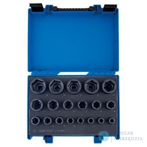 ZESTAW KRÓTKICH NASADEK UDAROWYCH 6-KĄT. 1/2" 10 - 36mm W WALIZCE, 19 SZT. King Tony