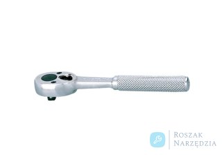 GRZECHOTKA 1/4" 24 ZĘBY 130mm UCHWYT MOLETOWANY, BLOKADA King Tony