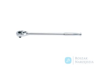 GRZECHOTKA Z PRZYCISKIEM 1/2" 32 ZĘBY 250mm UCHWYT POLEROWANY King Tony