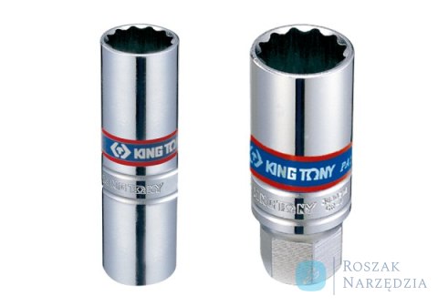 NASADKA DO ŚWIEC 3/8" 14mm x 63mm 12-kąt. WKŁADKA GUMOWA King Tony