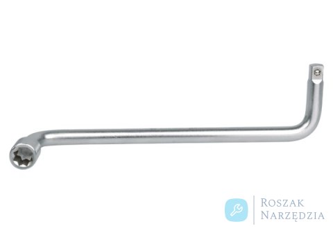 POKRĘTŁO TRZPIENIOWE DO KORKA OLEJU TYP "L" 90° 230mm, DWUSTRONNY - KWADRAT 10mm + NASADKA 8-KĄT 8mm , CHROM King Tony