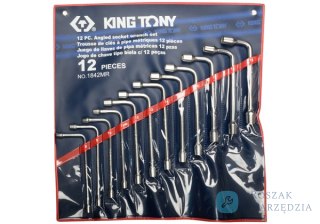 ZESTAW KLUCZY FAJKOWYCH DŁUGICH 12cz. 8 - 19mm, ETUI King Tony