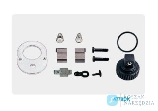 GRZECHOTKA 1/2" 32 ZĘBY 250mm UCHWYT GUMOWY King Tony