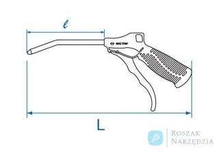 PISTOLET DO PRZEDMUCHIWANIA 1/4" 250mm King Tony