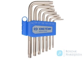 ZESTAW IMBUSÓW 7 szt. 1147 - TORX Z OTWOREM T10 - T40 King Tony
