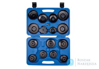 ZESTAW KLUCZY NASADOWYCH 3/8" DO FILTRÓW OLEJU 16 cz. W WALIZCE King Tony