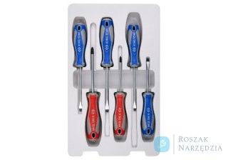 ZESTAW WKRĘTAKÓW 6 cz. KRZYŻAK PH No.1 x 80, No.2 x 100, PŁASKIE 5 x 75, 5 x 100, 6,5 x 100, 6,5 x 150 King Tony