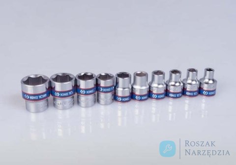 ZESTAW NARZĘDZI 3/8" 24cz. NASADKI KRÓTKIE 6-kąt. 6 - 22mm, HEX 3 - 10, KRZYŻ. 2,3 PŁASKIE 5, 8 Z GRZECHOTKĄ I AKCESORIAMI, KASE