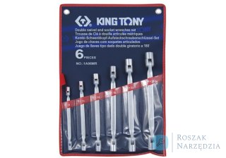 ZESTAW KLUCZY NASADOWYCH PRZEGUBOWYCH 6cz. 8 - 19mm King Tony