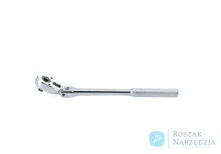 GRZECHOTKA Z PRZYCISKIEM 3/8" ŁAMANA 32 ZĘBY 280mm UCHWYT MOLETOWANY King Tony