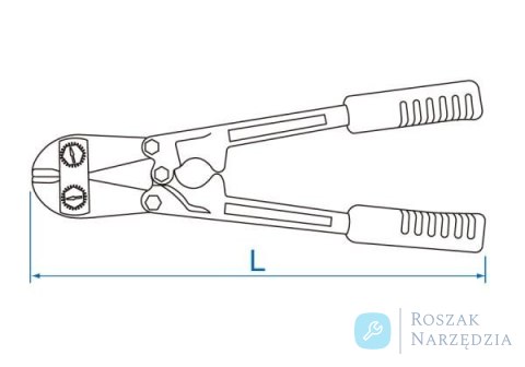 NOŻYCE DO PRĘTÓW 16 x 900mm, do o11 przy HRC 35 King Tony