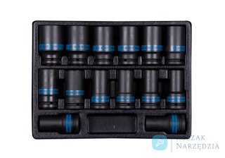 ZESTAW NASADEK UDAROWYCH 3/4" 14cz. DŁUGIE 6-kąt. 19 - 41mm, WKŁAD DO WÓZKA King Tony