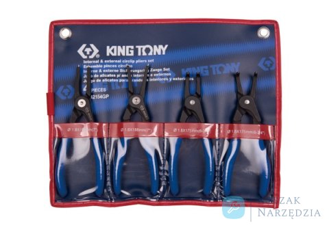 ZESTAW SZCZYPIEC DO PIERŚCIENI SEGERA 4 SZT. ETUI King Tony