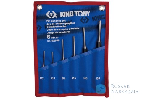 ZESTAW WYBIJAKÓW IGŁOWYCH 6 cz. 2 - 8mm, ETUI King Tony