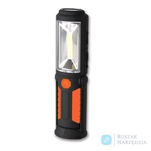 LATARKA COB LED+ 5LED + ŁADOWARKA SIECIOWA