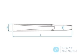 PRZECINAK PROFILOWANY, DO ELEMENTÓW METALOWYCH 29mm x 250mm King Tony