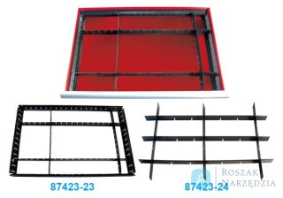 PLASTIKOWE PRZEGRODY DO SZUFLADY WÓZKA, WYMIARY: 570mm x 370mm x 40mm King Tony