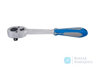 GRZECHOTKA UCHYLNA 3/8" 32 ZĘBY 200mm UCHWYT GUMOWY, BLOKADA King Tony