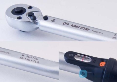 KLUCZ DYNAMOMETRYCZNY Z PRZYCISKIEM 1/2" 60 - 300 Nm King Tony