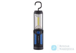 LATARKA 3W COB LED+ 5LED Z KABLEM USB I ŁADOWARKĄ SIECIOWĄ ORAZ FUNKCJĄ POWER BANK King Tony