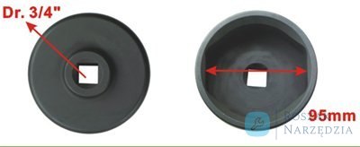 NASADKA 3/4", 95mm DO PIASTY TYLNEGO KOŁA BPW 6,5-9 TON H.C.B