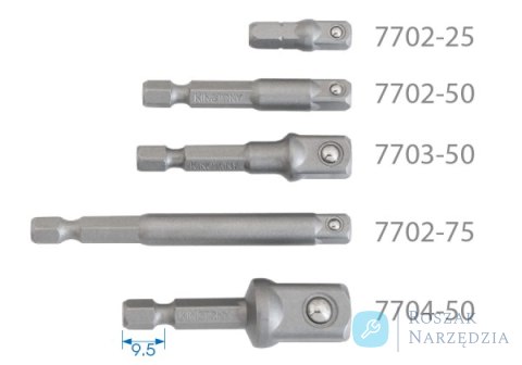 UCHWYT TRZPIENIOWY DO WKRĘTAREK 1/4" CALOWY 1/4" x 25mm, ZACZEP KULKOWY King Tony