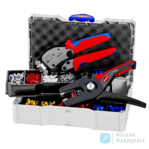 Artykuły do zagniatania 97 90 14 Do tulejek kablowych 11-częściowe KNIPEX