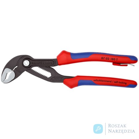 KNIPEX Cobra® 87 02 180 T Szczypce nastawne do rur nowej generacji KNIPEX