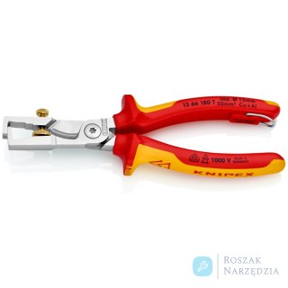 KNIPEX StriX® 13 66 180 T Szczypce do zdejmowania izolacji z nożycami do kabli KNIPEX