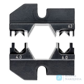 Matryca zagniatająca 97 49 63 Do złączy fotowoltaicznych (Huber + Suhner) KNIPEX