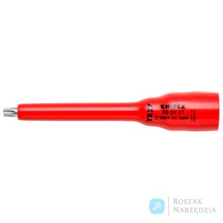 Nasadka sześciokątna (podwójny profil sześciokątny) 98 29 27 Do TX27 KNIPEX