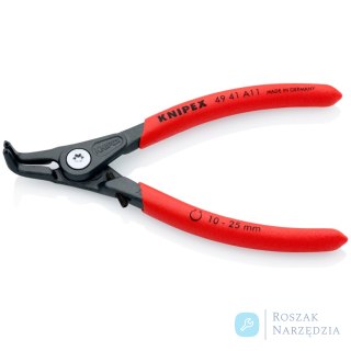 Precyzyjne szczypce do pierścieni osadczych 49 41 A11 Do montażu pierścieni zewnętrznych na wałkach KNIPEX