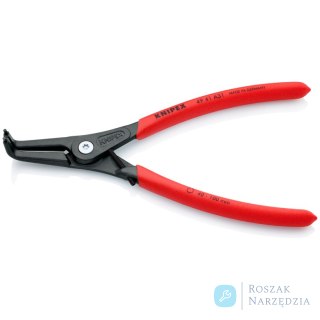 Precyzyjne szczypce do pierścieni osadczych 49 41 A31 Do montażu pierścieni zewnętrznych na wałkach KNIPEX