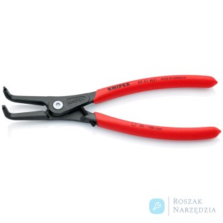 Precyzyjne szczypce do pierścieni osadczych 49 41 A31 Do montażu pierścieni zewnętrznych na wałkach KNIPEX