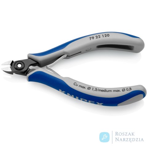 Precyzyjne szczypce tnące boczne dla elektroników 79 22 120 KNIPEX Precyzyjne szczypce tnące boczne dla elektroników 79 22 120 KNIPEX