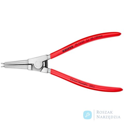 Szczypce do pierścieni osadczych sprężynujących 46 13 A3 Do montażu pierścieni zewnętrznych na wałkach KNIPEX