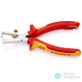 Szczypce do ściągania izolacji 11 06 160 T Ze sprężyną rozwierającą, uniwersalne KNIPEX
