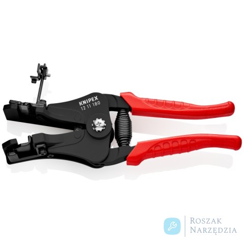 Szczypce do ściągania izolacji 12 11 180 Z ostrzami kształtowymi KNIPEX