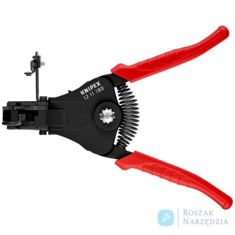 Szczypce do ściągania izolacji 12 11 180 Z ostrzami kształtowymi KNIPEX