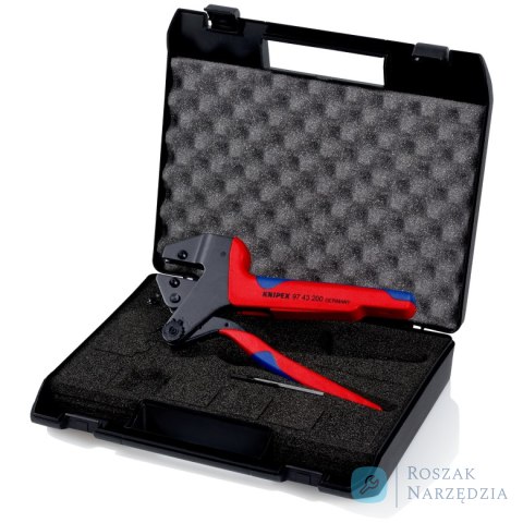 Szczypce do zagniatania typu Crimp System 97 43 200 Do wymiennych matryc zagniatających KNIPEX